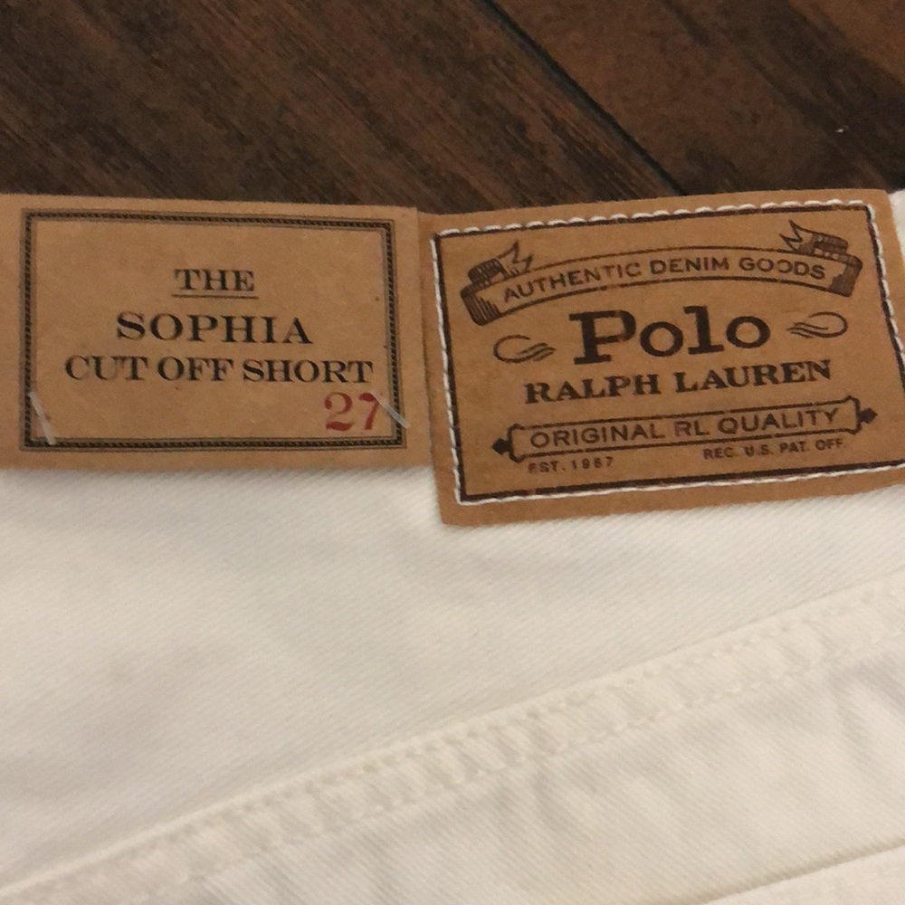 Polo white denim shorts - Picture 6 of 7